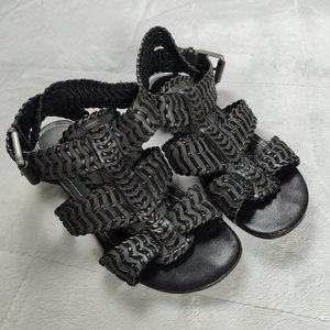 All Saints Spitafields Jacks Place Leather Gladiator Sandals. Size 38